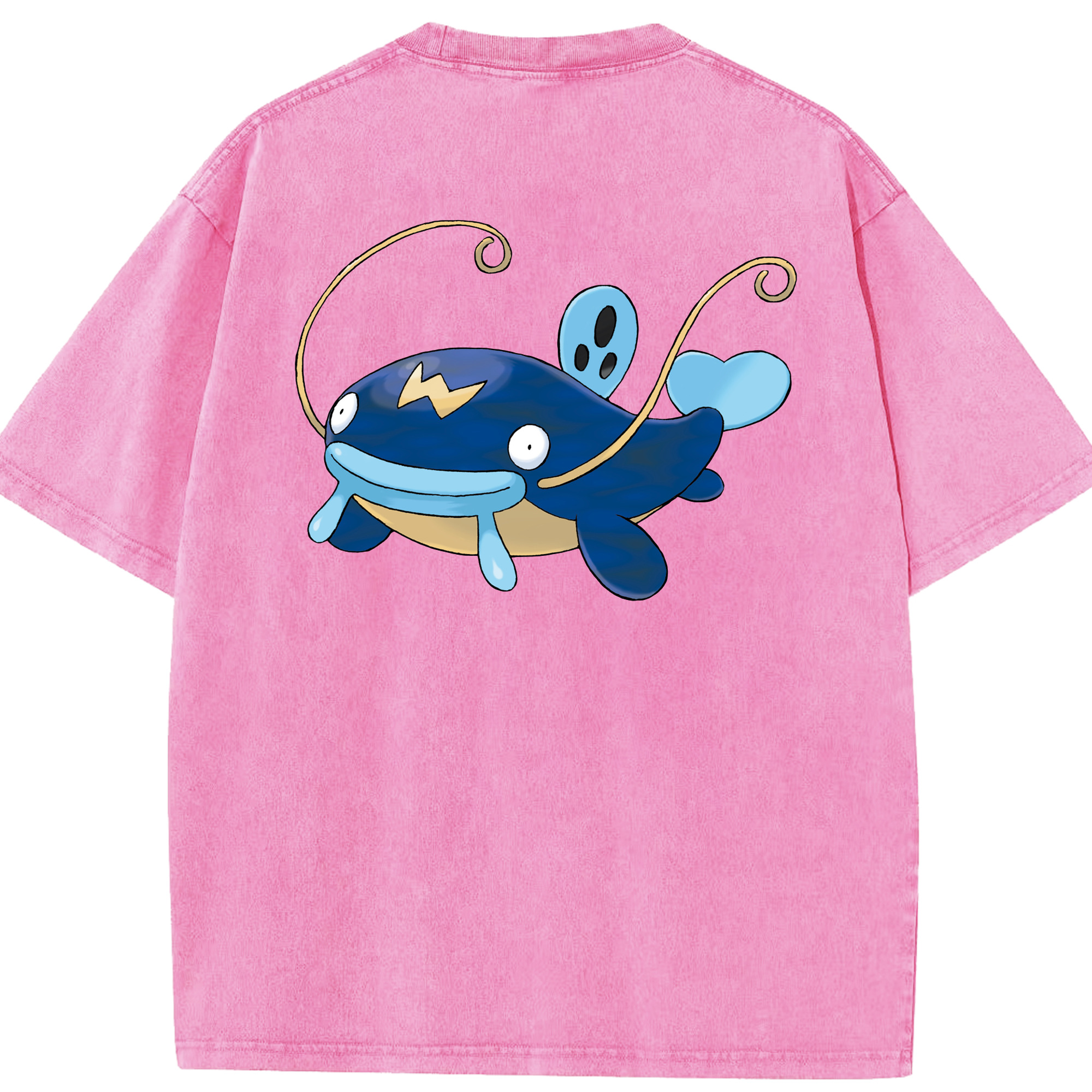 （画像用） ポケットモンスター Pokémon 綿100% ヴィンテージ風 半袖Tシャツ（背面プリント）